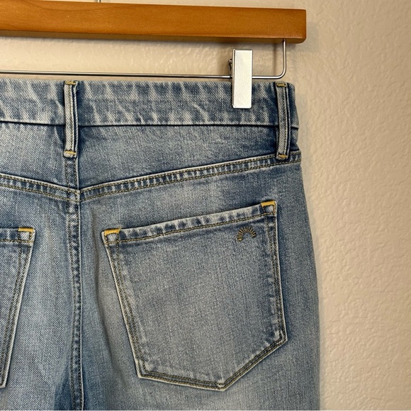 Porter Blue High Rise “The Wanderer Flare” with Sailor Patch Pockets, Size 28 - Picture 11 of 13